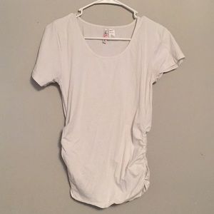 White maternity tee shirt